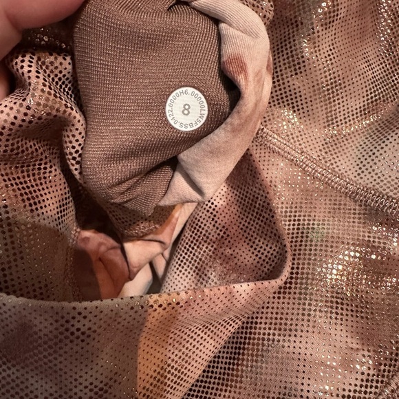 Lululemon Align Pink Brown High-Rise 25” Tie-Dye Pant Leggings Shine* Diamond - Picture 10 of 11